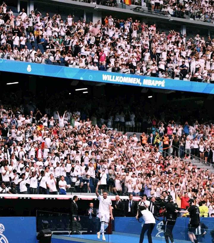 Kylian Mbappe unveiled as Real Madrid player in front of huge Madrid fans’ presence